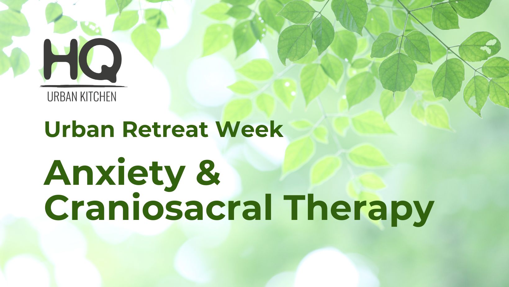 Anxiety and Craniosacral Therapy